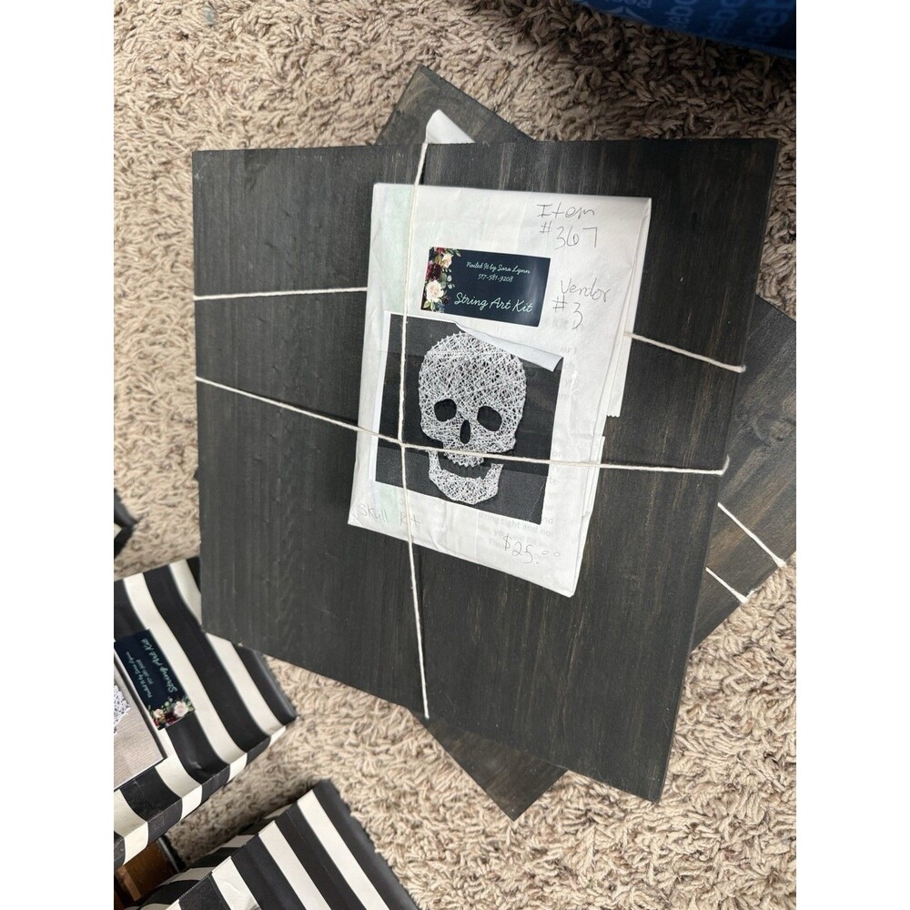 Skull String Art kit- 12” crafting/Halloween decor